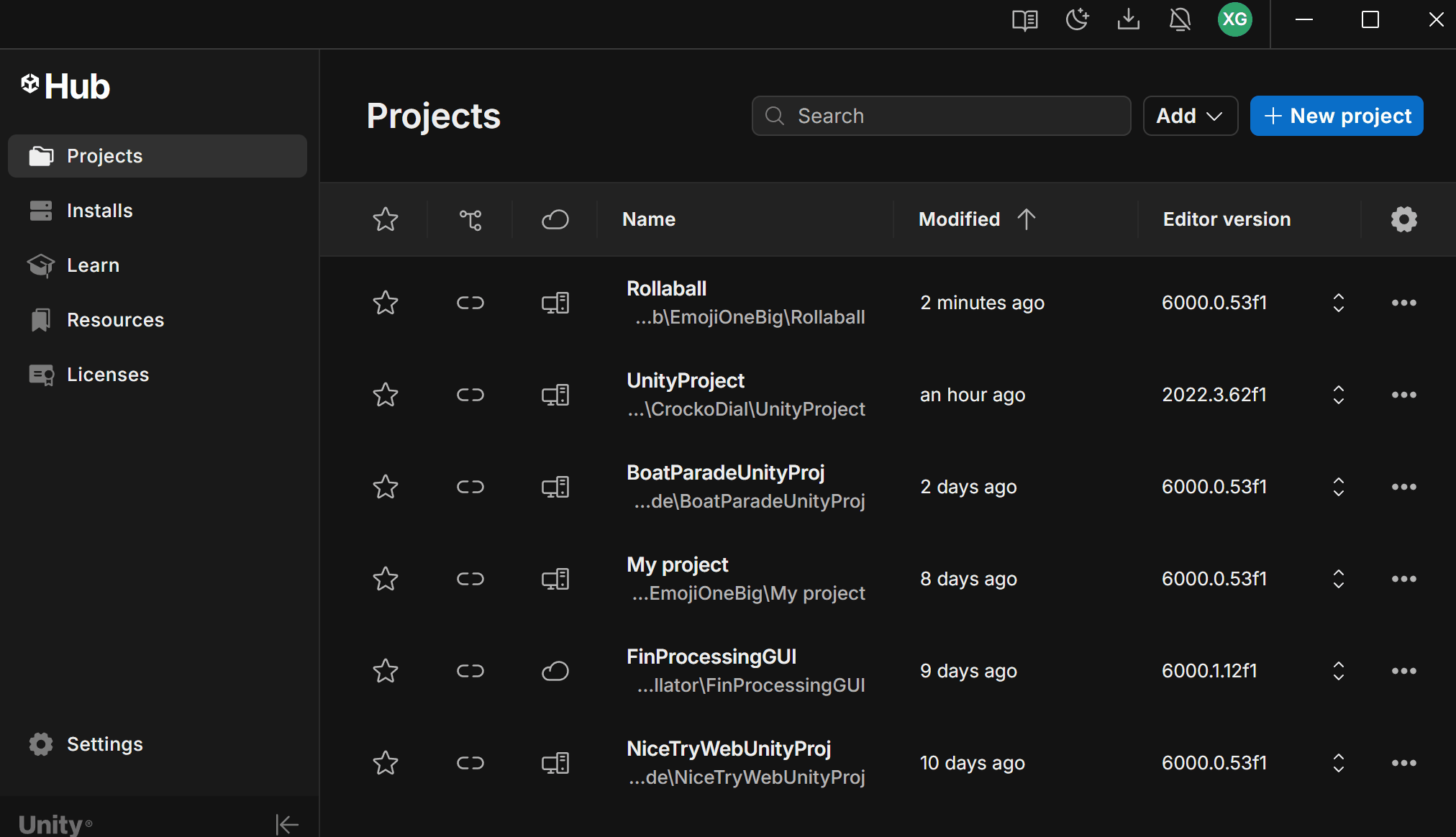 new project steps